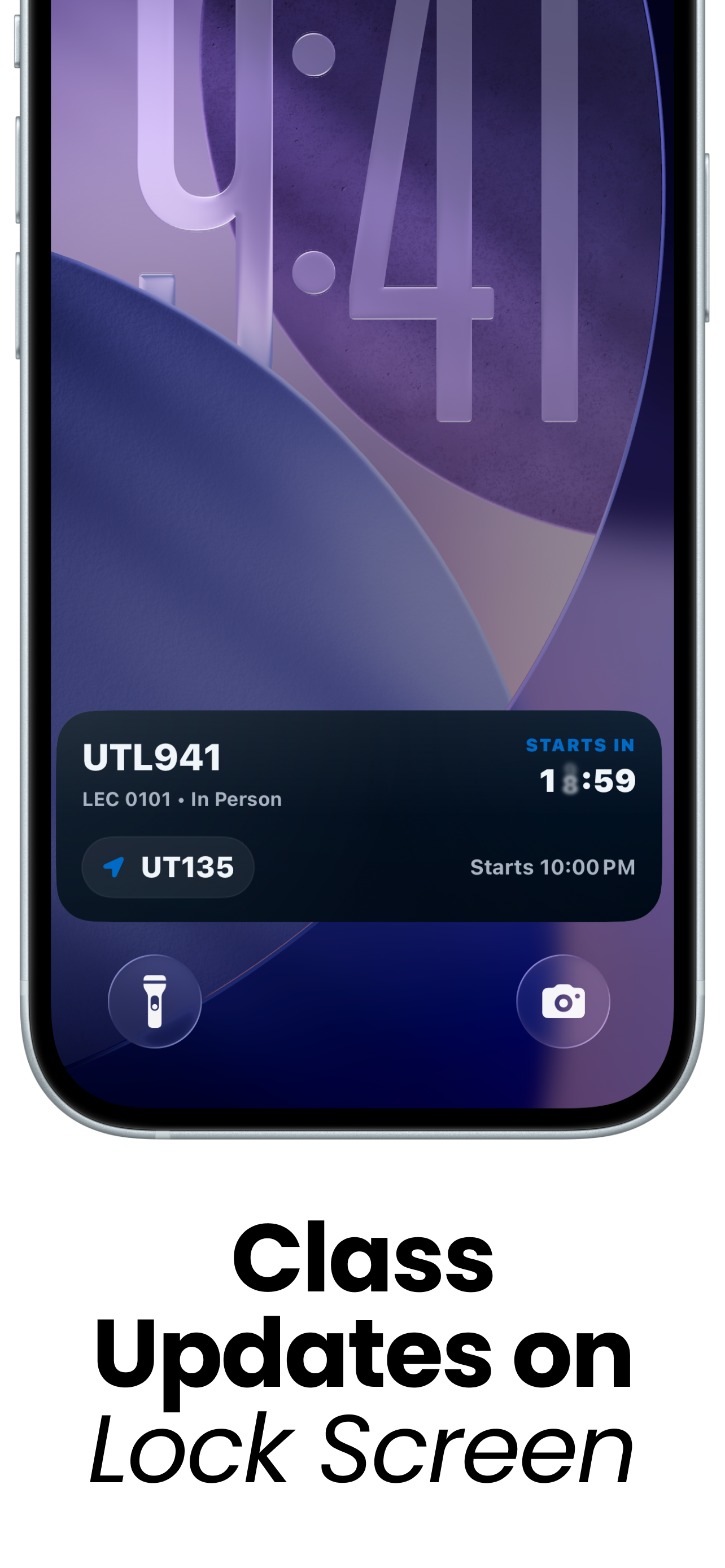 UTime Lock Screen Live Activity